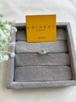 Stainless steel Beautiful Adjustable size butterfly and oval stone design Golden Rings✨1547 - Image 7