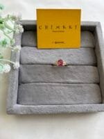 Stainless steel Beautiful Adjustable size butterfly and oval stone design Golden Rings✨1547 - Image 8