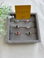 Stainless steel Beautiful Adjustable size butterfly and oval stone design Golden Rings✨1547 - Image 3