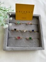 Stainless steel Beautiful Adjustable size heart design golden Rings😍1544