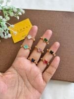 Stainless steel Beautiful Adjustable size heart design golden Rings😍1544 - Image 2