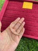 Stainless steel Beautiful Diamond Imitation premium Rosegold Open Bangle 🌸1540 - Image 2