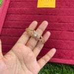 Stainless steel Beautiful Diamond Imitation premium Rosegold Open Bangle 🌸1540