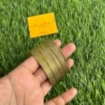 Oxidised Golden open bangle