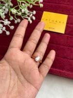 Beautiful white stone Adjustable Ring✨ - Image 2