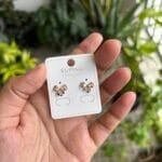 Stainless steel Beautiful Rosegold bow design stud Earrings 🌸