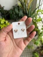 Stainless steel Beautiful Rosegold bow design stud Earrings 🌸