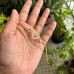 Stainless steel Beautiful heart design Golden bracelet✨