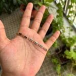 Stainless steel Beautiful black rectangular stone Rosegold bracelet 🌸