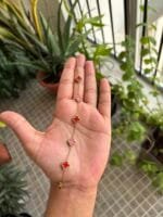 Stainless steel Beautiful Red clover design bracelet ✨ - Image 2