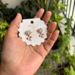 Beautiful heart design earrings 🌸 1598