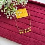 Stainless steel Beautiful flower design golden Necklace 🌸