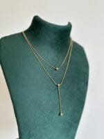 Stainless steel Beautiful double layer Golden Necklace ❣️ - Image 2