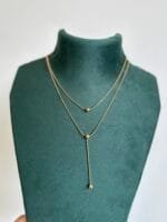 Stainless steel Beautiful double layer Golden Necklace ❣️ - Image 3