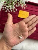 Beautiful bow design with pearl Golden Necklace 😍