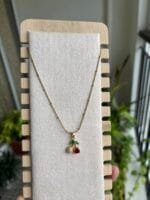 Stainless steel Beautiful cherry design Golden Necklace 🍒 - Image 2