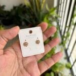 Beautiful Rosegold flower design Earrings 🌸