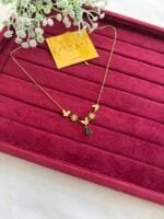 Stainless steel Beautiful design green stone necklace 🌸 1625 - Image 3