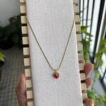 Stainless steel Cute strawberry design necklace 🍓 1626