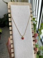 Beautiful cute strawberry design Golden Necklace 🍓