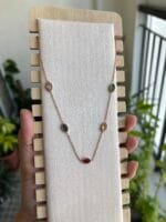 Stainless steel Beautiful Rosegold multicolour Necklace - Image 2