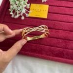 Beautiful leaf design open bangle 🌸 1645