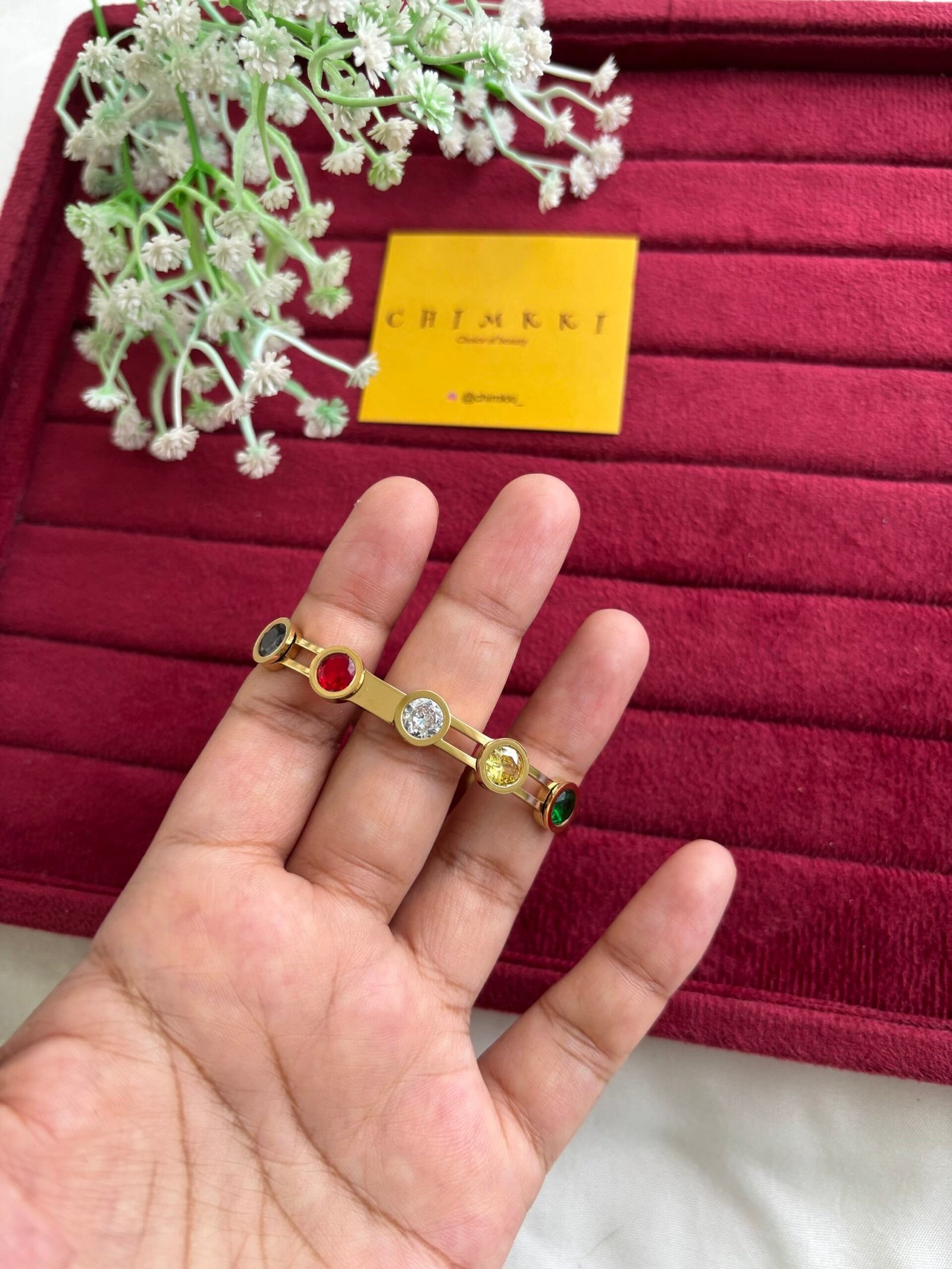 img_9144-2 Beautiful multicolour open bangle😍 - Image 1