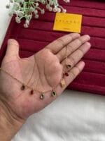 Beautiful multicolour charms Golden Necklace 😍