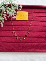 Beautiful multicolour charms Golden Necklace 😍 - Image 4
