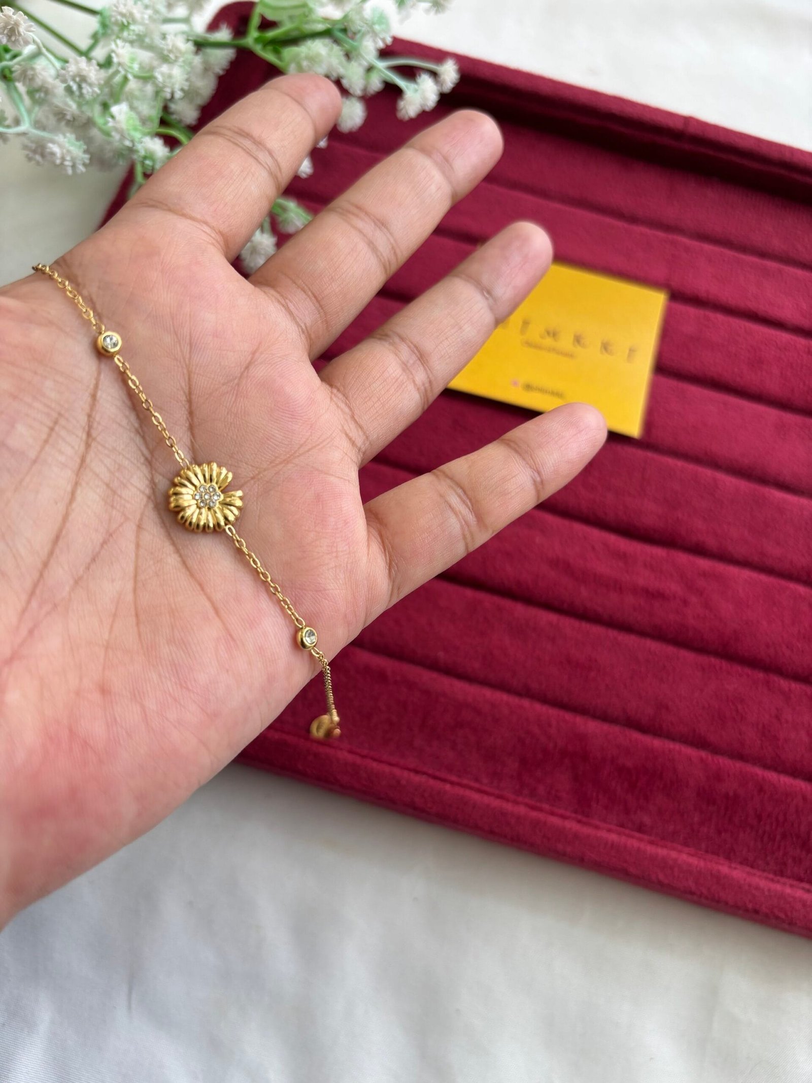 img_0393 Beautiful flower design bracelet 🌸 - Image 1