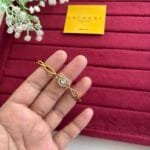 Stainless steel Beautiful design Golden open bangle🌟