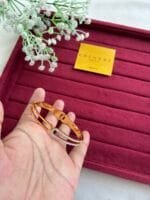 Stainless steel Beautiful design Golden open Bangle❣️ - Image 3