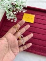 Stainless steel Beautiful design Golden open Bangle❣️ - Image 4