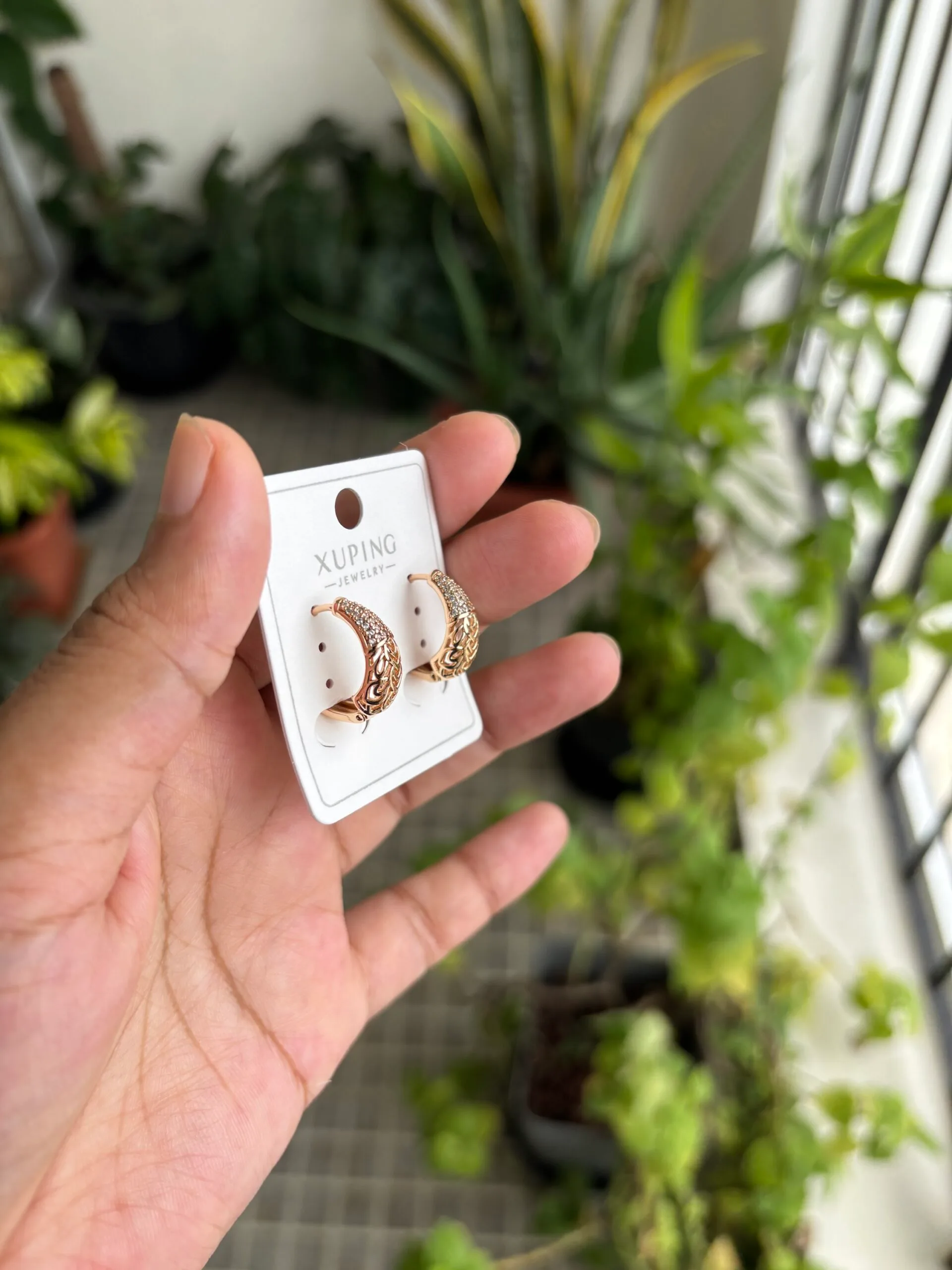 Xuping Beautiful Bali Rosegold Earrings 🌸 1667 - Image 4