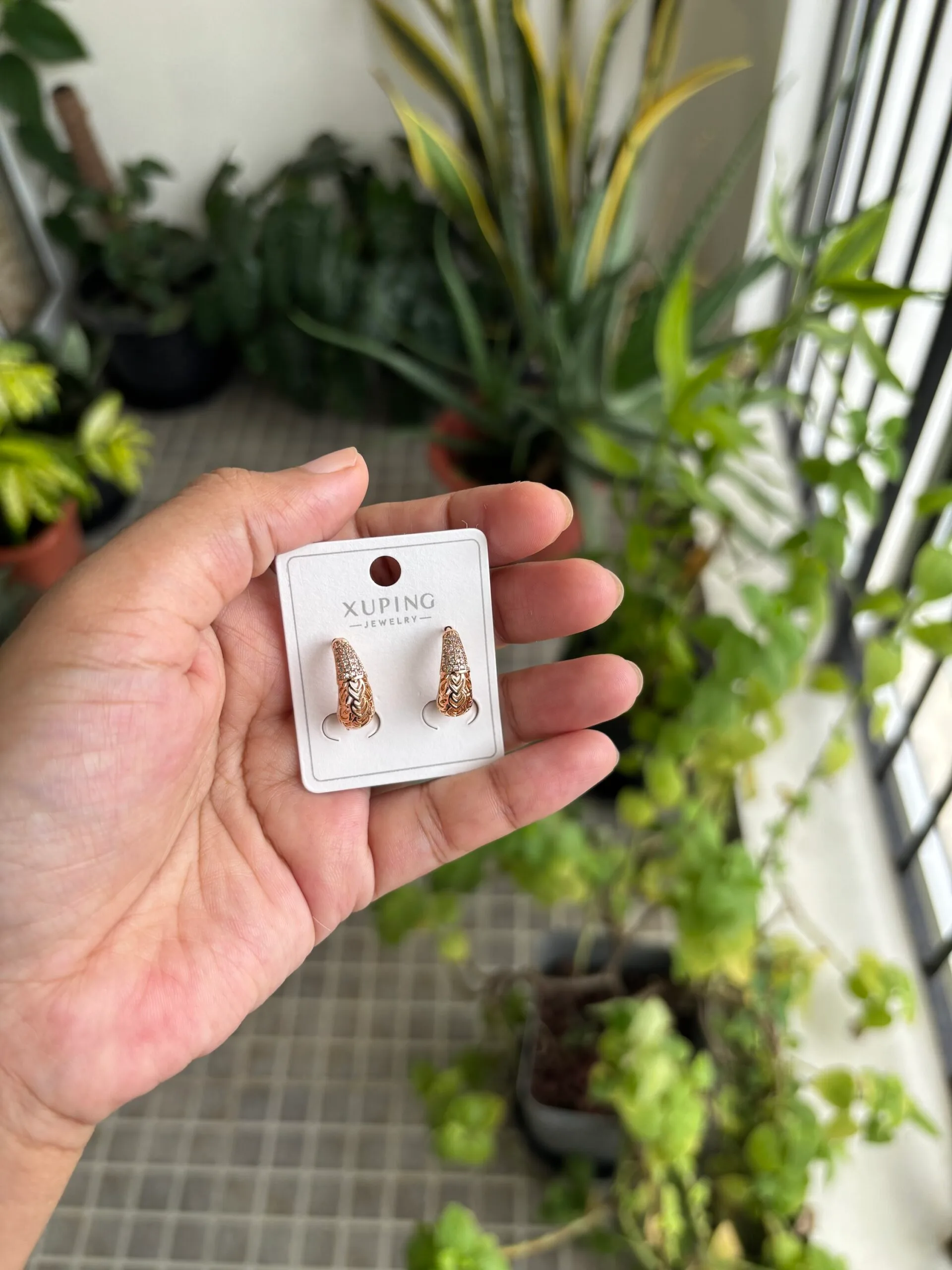 Xuping Beautiful Bali Rosegold Earrings 🌸 1667 - Image 2