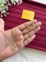 Beautiful Heart design pendant set♥️