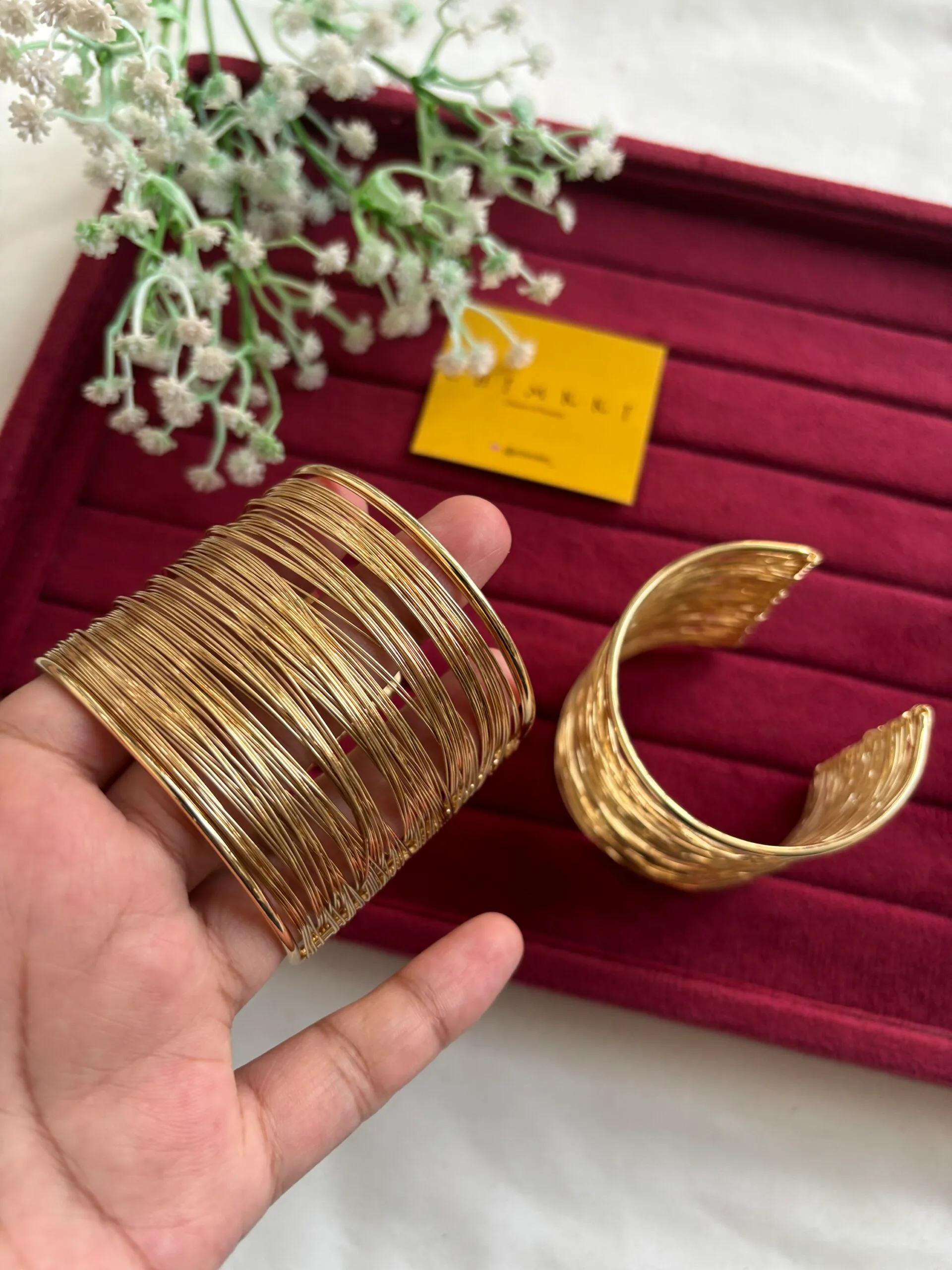 Elegant Cuff Type Open bangle 🌸 1738 - Image 6