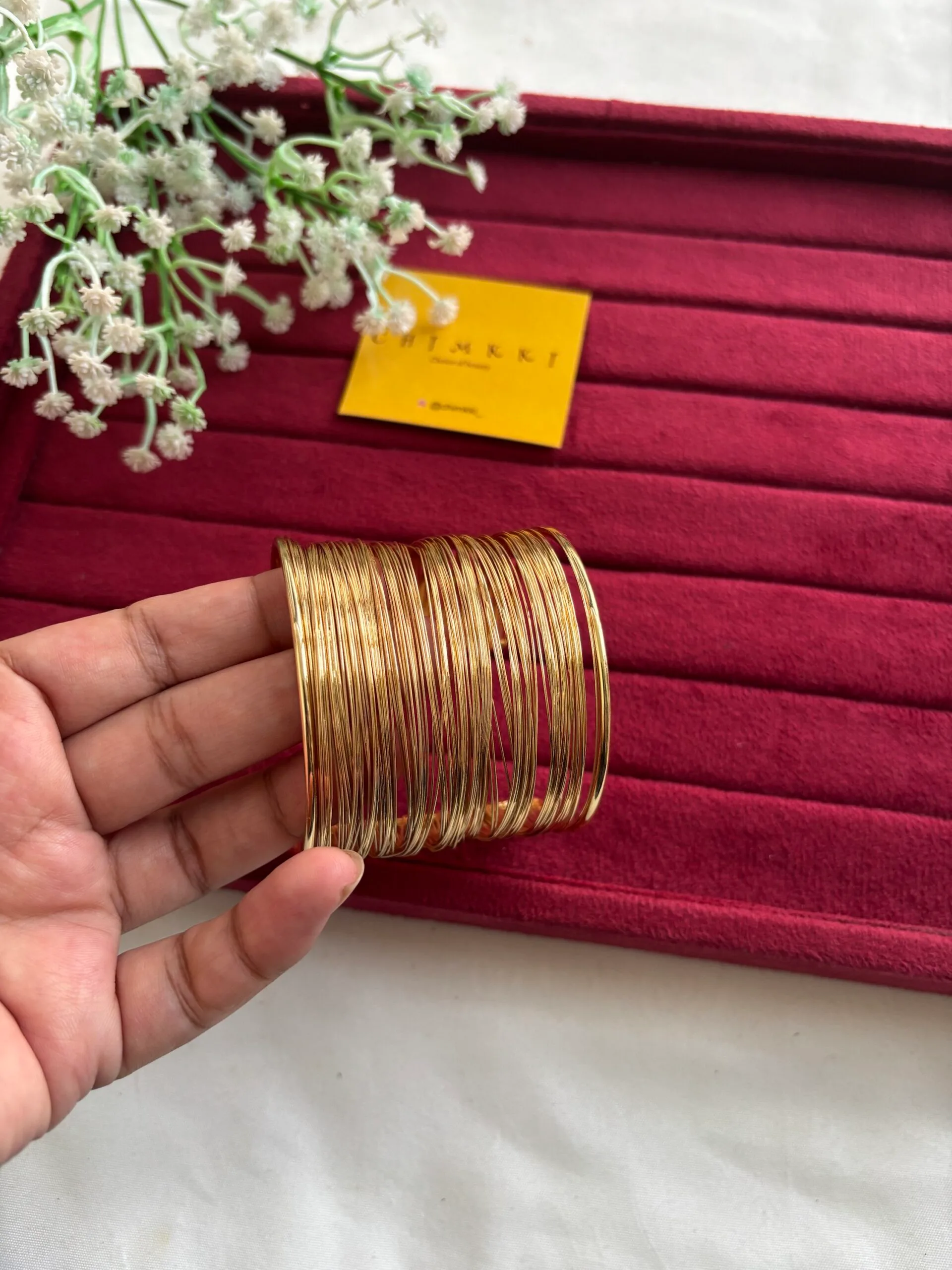 Elegant Cuff Type Open bangle 🌸 1738 - Image 2