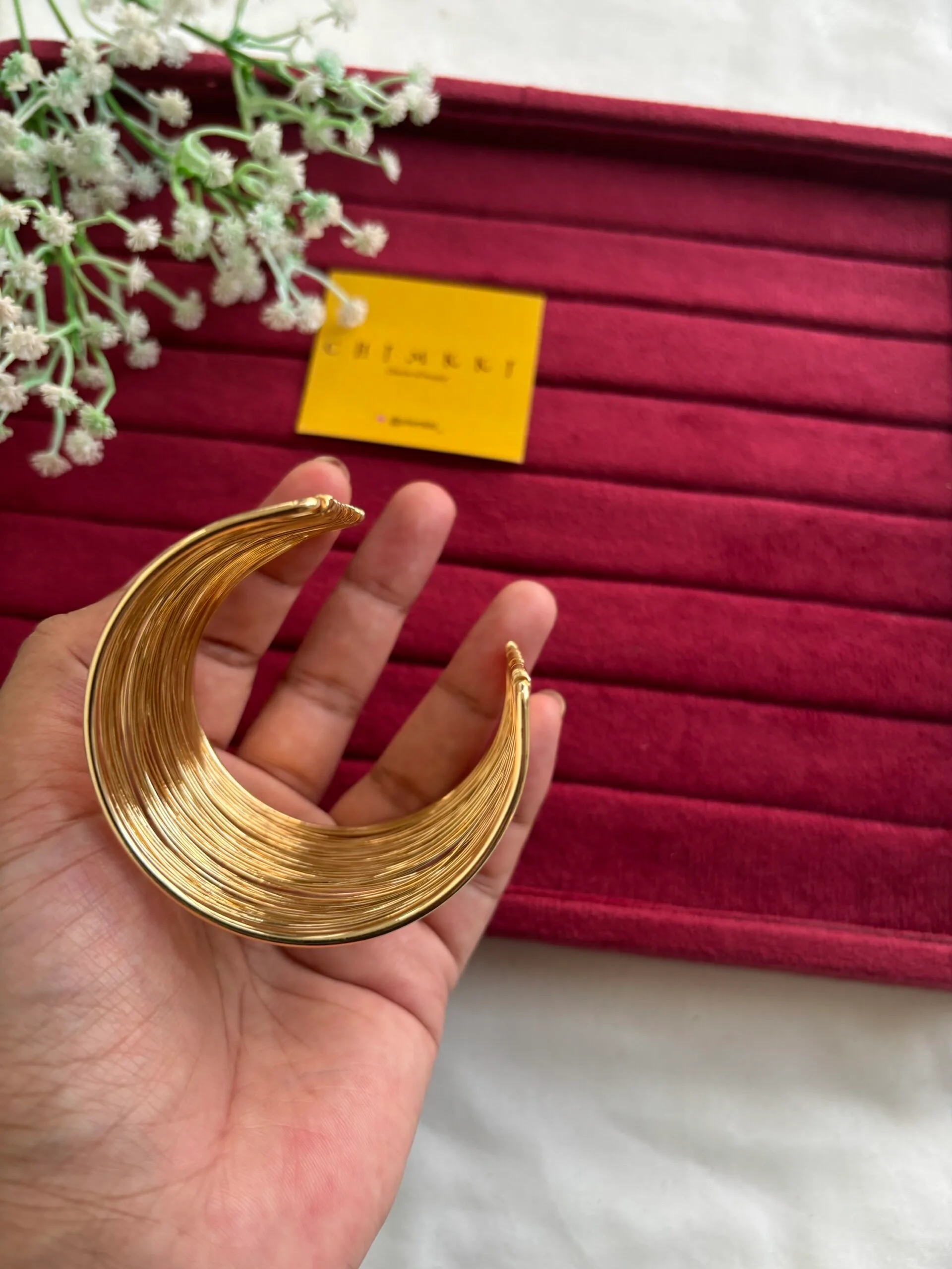 Elegant Cuff Type Open bangle 🌸 1738 - Image 3