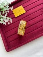 Stainless steel Beautiful Broad Golden Open Bangle 🌸 1741 - Image 3