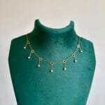 Beautiful circle design hanging Golden Necklace♥️