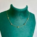 Beautiful Rose design Golden Necklace