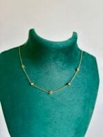 Beautiful Rose design Golden Necklace