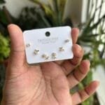 Beautiful Pearl Flower 3 Piece Earrings Combo  🌸 1761