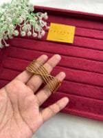 Beautiful no stone design Golden Open bangle 😍👌