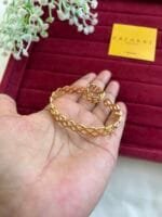 Adjustable Bangle And Ring Combo 🌸 1744 - Image 4