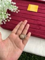 Beautiful Green Ad stone Adjustable Ring✨ - Image 2