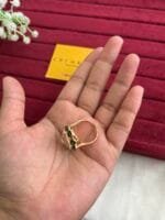 Beautiful Green Ad stone Adjustable Ring✨ - Image 4