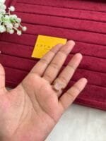 Beautiful pink Rectangular Ad stone Adjustable Ring🌸