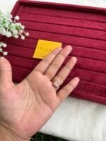 Beautiful pink Rectangular Ad stone Adjustable Ring🌸 - Image 2